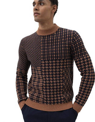 Свитер мужской Olymp с рисунком, body fit | купить в интернет-магазине Olymp-Men