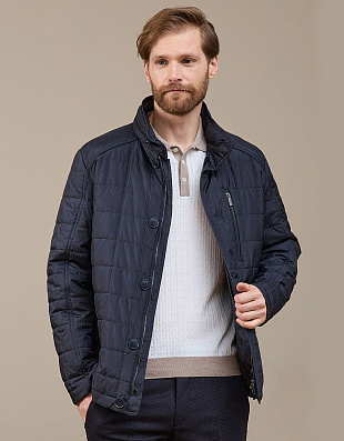 Куртка мужская MEUCCI стёгая, воротник стойка, дождевой капюшон | купить в интернет-магазине Olymp-Men