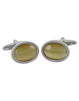 Запонки Lindenmann с камнем кошачий глаз | в интернет-магазине Olymp-Men