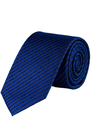 Галстук мужской в синюю полоску Bernd Hennes, 7 см | купить в интернет-магазине Olymp-Men