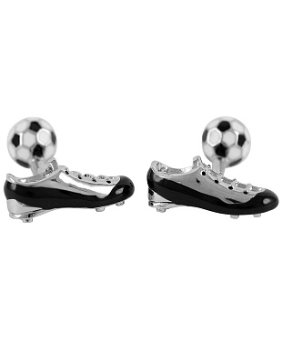 Запонки тематические Lindenmann футбольные бутсы и мяч | в интернет-магазине Olymp-Men