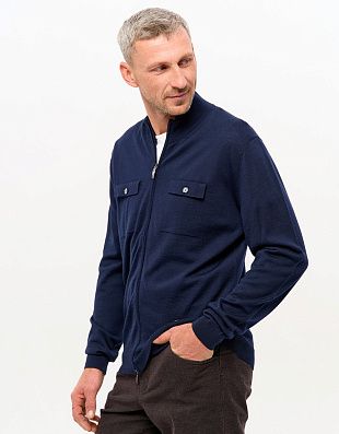 Кардиган Gratude на молнии с карманами | купить в интернет-магазине Olymp-Men