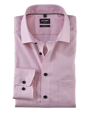Рубашка мужская с рисунком гусиная лапка OLYMP Luxor, modern fit | купить в интернет-магазине Olymp-Men