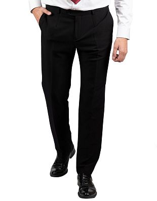 Брюки мужские чёрные классические Nowal | купить в интернет-магазине Olymp-Men