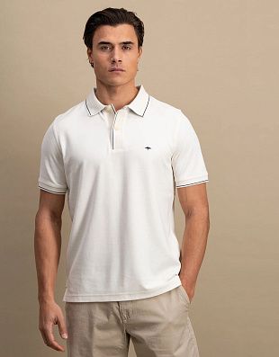 Поло мужское белое Fynch-Hatton | купить в интернет-магазине Olymp-Men