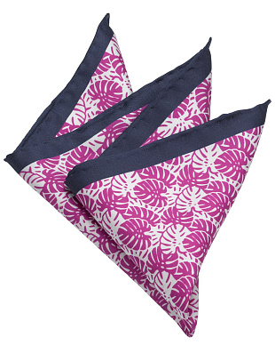 Платок шёлковый Olymp с розовым принтом | купить в интернет-магазине Olymp-Men