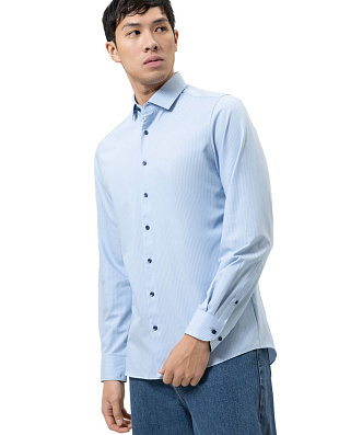 Рубашка мужская в полоску OLYMP 24/7, body fit | купить в интернет-магазине Olymp-Men