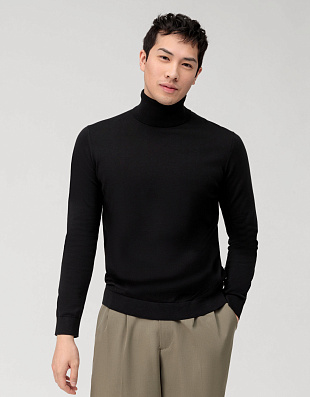 Водолазка мужская чёрная OLYMP из хлопка | купить в интернет-магазине Olymp-Men