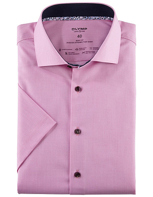 Рубашка мужская однотонная OLYMP 24/7, климат-контроль, body fit