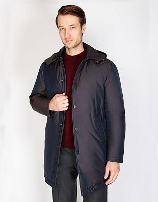 Куртка пуховая мужская RIGGI с капюшоном | купить в интернет-магазине Olymp-Men