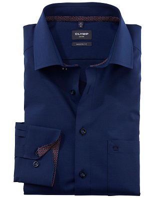 Сорочка классическая мужская OLYMP Luxor, modern fit, фактурная ткань | купить в интернет-магазине Olymp-Men