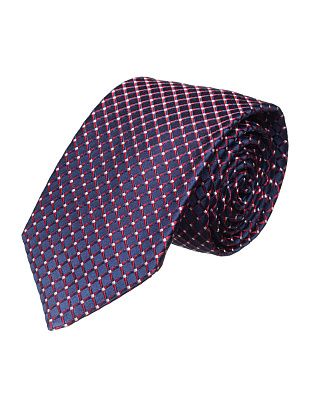 Галстук удлиненный в красную клетку Bernd Hennes, 8,5 см | купить в интернет-магазине Olymp-Men