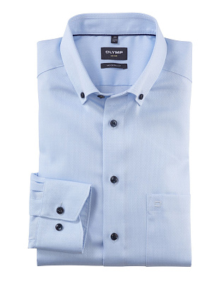 Сорочка классическая OLYMP Luxor, modern fit, фактурная ткань | купить в интернет-магазине Olymp-Men