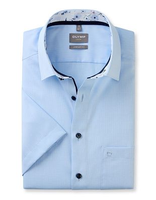 Рубашка голубая классическая OLYMP Luxor, comfort fit