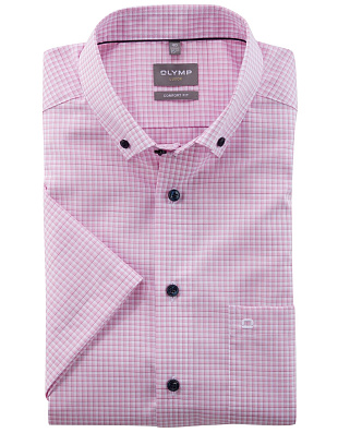 Рубашка мужская в клетку OLYMP Luxor, прямой крой