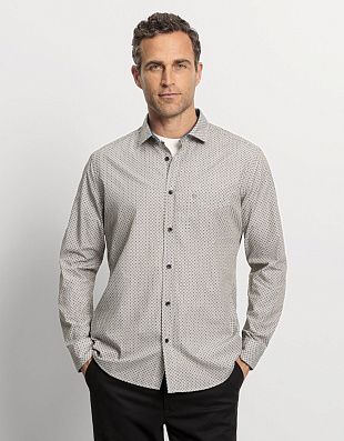 Рубашка мужская OLYMP хлопковая с принтом | купить в интернет-магазине Olymp-Men