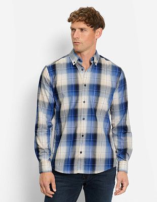 Рубашка мужская в крупную клетку OLYMP Casual | купить в интернет-магазине Olymp-Men