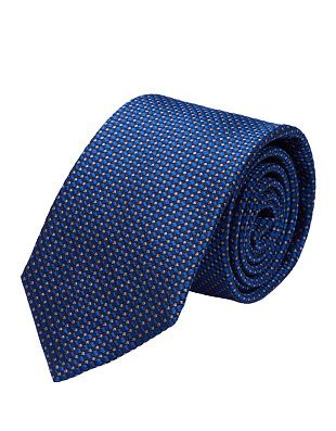 Галстук удлиненный Bernd Hennes c объемным рисунком в полоску, 8,5 см | купить в интернет-магазине Olymp-Men