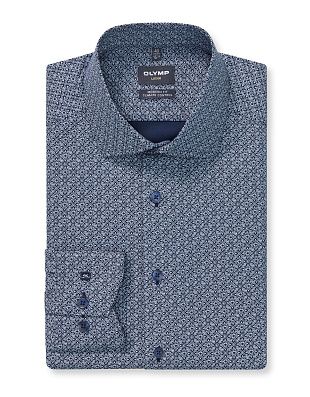 Рубашка с принтом Olymp, modern fit, климат-контроль, на высокий рост | купить в интернет-магазине Olymp-Men