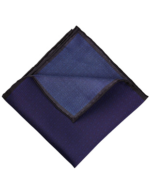 Платок синий шёлковый в горох Olymp | купить в интернет-магазине Olymp-Men