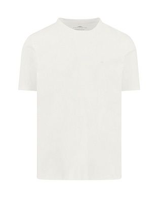 Футболка однотонная молочного цвета Fynch-Hatton | купить в интернет-магазине Olymp-Men