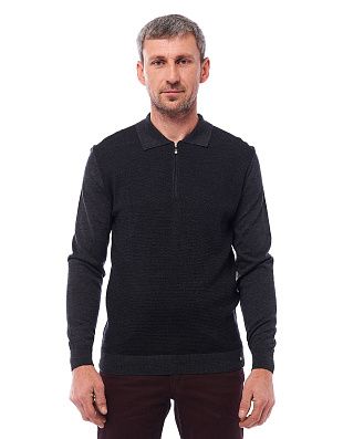 Поло мужское вязаное на молнии Gratude, шерсть с шёлком | купить в интернет-магазине Olymp-Men