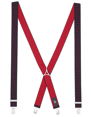 Подтяжки Lindenmann синие в красную клетку | купить в интернет-магазине Olymp-Men