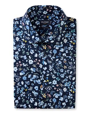 Рубашка мужская с цветочный принтом OLYMP Luxor, modern fit