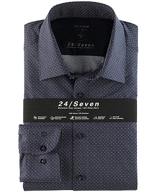 Трикотажная рубашка Olymp 24/7, body fit | купить в интернет-магазине Olymp-Men