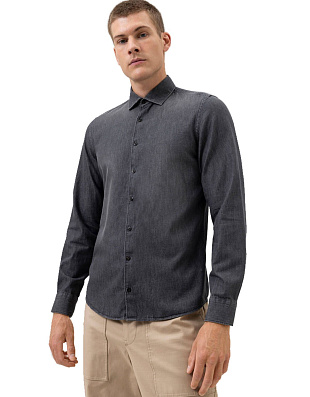 Рубашка мужская OLYMP джинсовая, body fit | купить в интернет-магазине Olymp-Men