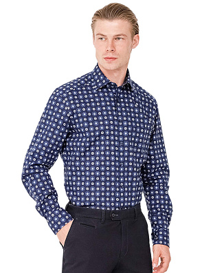 Рубашка мужская OLYMP Luxor с принтом, modern fit | купить в интернет-магазине Olymp-Men