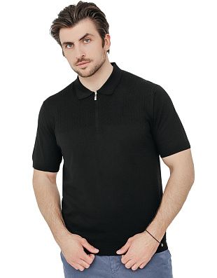 Поло мужское чёрное Gratude | купить в интернет-магазине Olymp-Men
