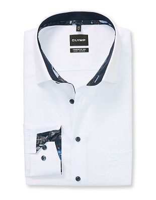Рубашка классическая белая Olymp Luxor Big, прямой крой | купить в интернет-магазине Olymp-Men