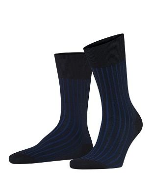 Носки синие в полоску FALKE из мерсеризированного хлопка | купить в интернет-магазине Olymp-Men