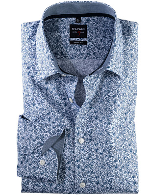 Сорочка мужская с рисунком OLYMP, body fit | купить в интернет-магазине Olymp-Men