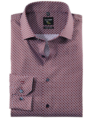 Сорочка мужская классическая с принтом OLYMP №6, супер слим | купить в интернет-магазине Olymp-Men