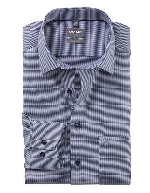 Рубашка мужская OLYMP Luxor, comfort fit с узором гусиная лапка | купить в интернет-магазине Olymp-Men