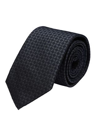 Галстук удлиненный Bernd Hennes cо строгим принтом, широкий, 8,5 см | купить в интернет-магазине Olymp-Men