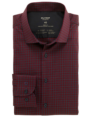 Рубашка мужская OLYMP 24/7 в клетку, body fit | купить в интернет-магазине Olymp-Men