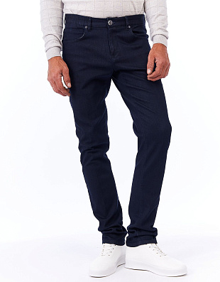 Джинсы мужские синие Gratude зауженные, пояс на резинке | купить в интернет-магазине Olymp-Men