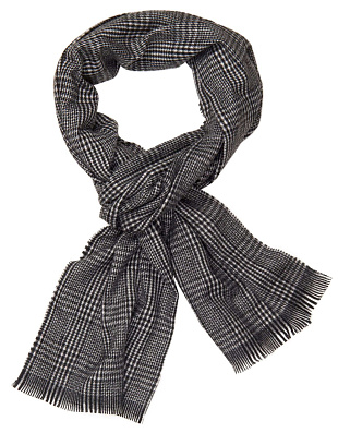 Шарф мужской Platin серый в клетку | купить в интернет-магазине Olymp-Men