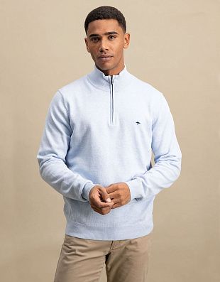 Свитер мужской на молнии хлопковый Fynch-Hatton | купить в интернет-магазине Olymp-Men