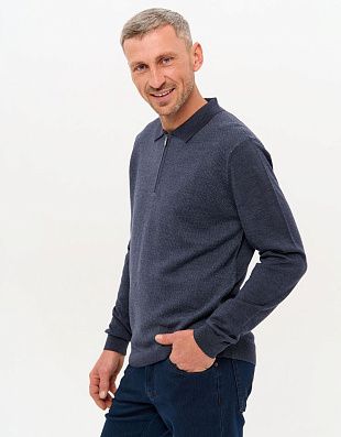 Поло с длинным рукавом Gratude на молнии | купить в интернет-магазине Olymp-Men