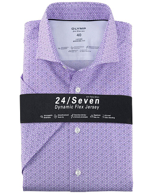 Рубашка трикотажная мужская OLYMP с рисунком Luxor 24/7, modern fit