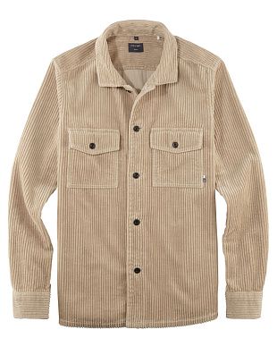 Рубашка овершот вельветовая бежевая Olymp Casual | купить в интернет-магазине Olymp-Men