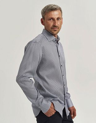 Рубашка мужская Olymp Signature в розовую клетку