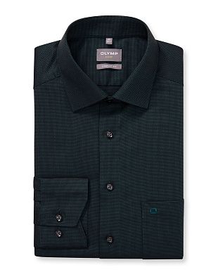 Рубашка мужская однотонная Olymp Luxor, прямой крой на высокий рост | купить в интернет-магазине Olymp-Men