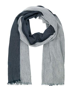 Шарф мужской Lindenmann в серую полоску | купить в интернет-магазине Olymp-Men