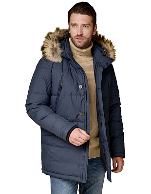 Куртка-пуховик мужская BAZIONI с капюшоном | купить в интернет-магазине Olymp-Men