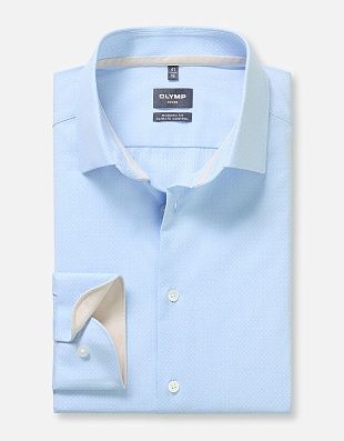 Сорочка классическая голубая Olymp, modern fit, климат-контроль | купить в интернет-магазине Olymp-Men